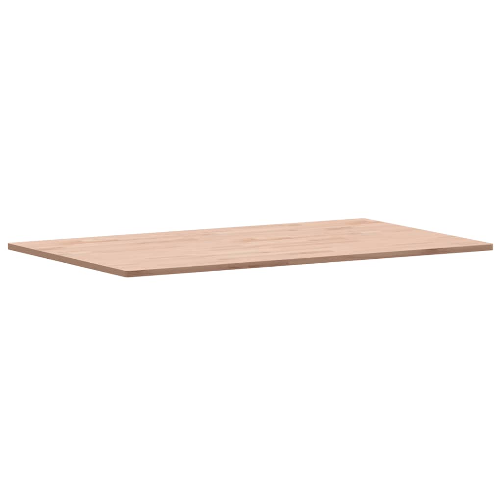 Table top 100x60x1.5cm rectangular solid beech wood