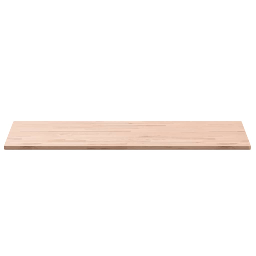 Table top 100x60x1.5cm rectangular solid beech wood