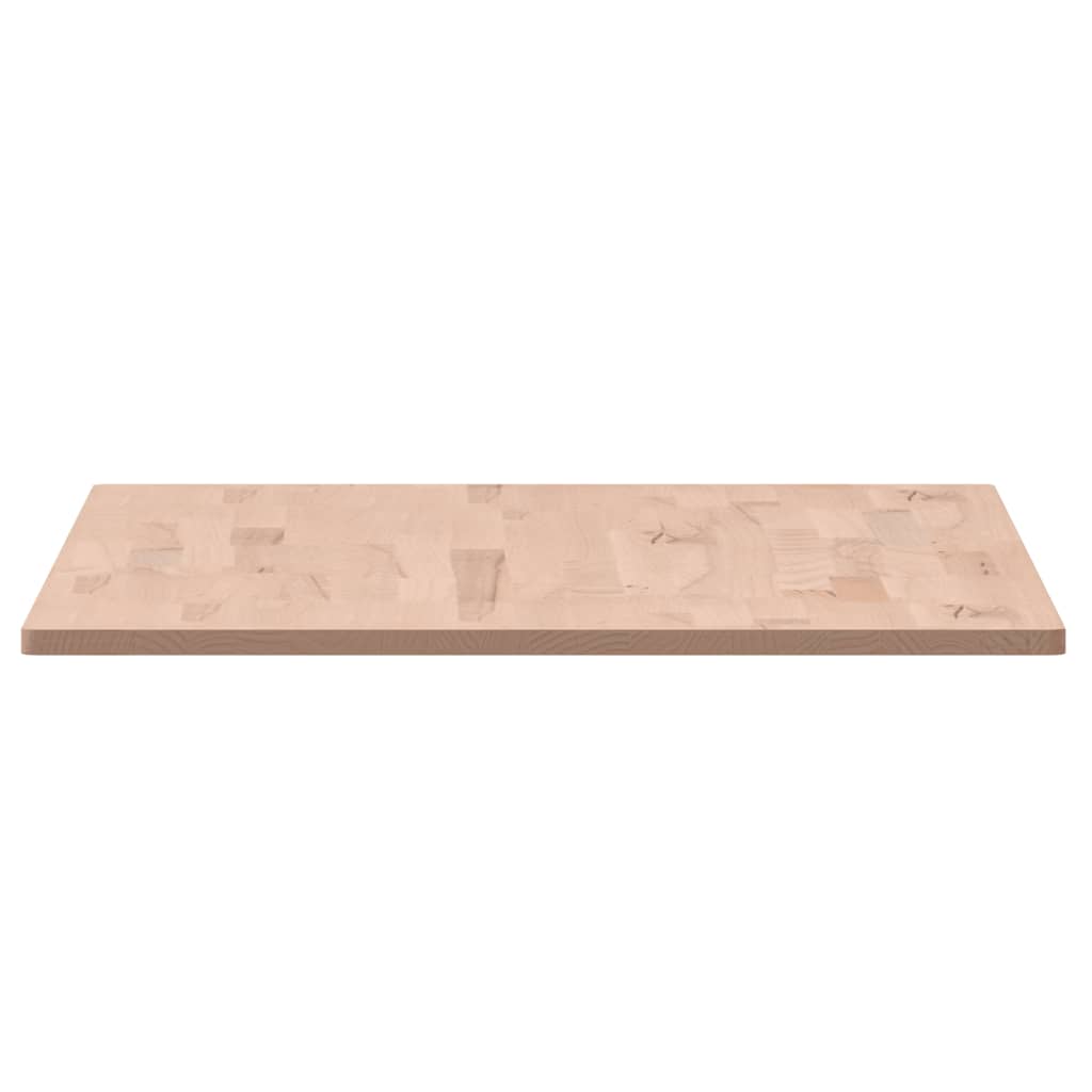 Table top 100x60x1.5cm rectangular solid beech wood