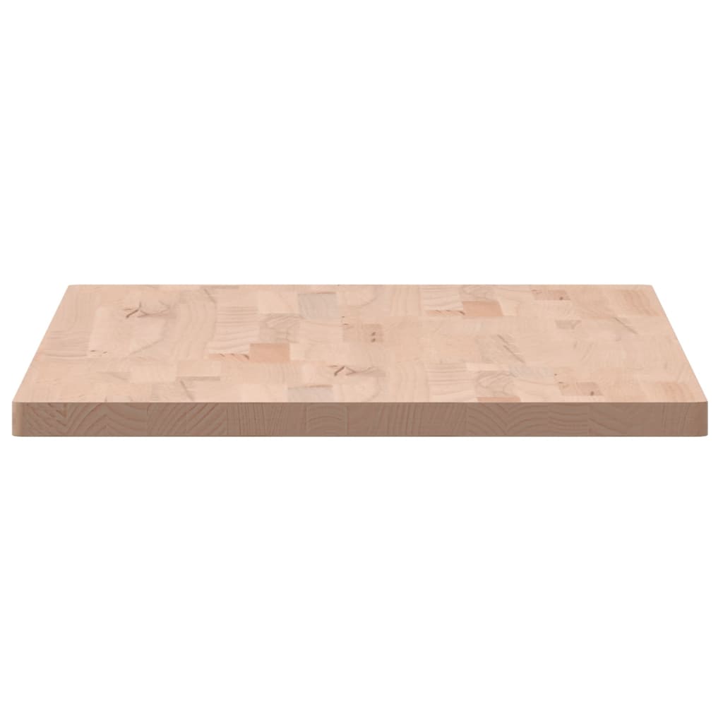 Table top 100x50x2.5cm rectangular solid beech wood