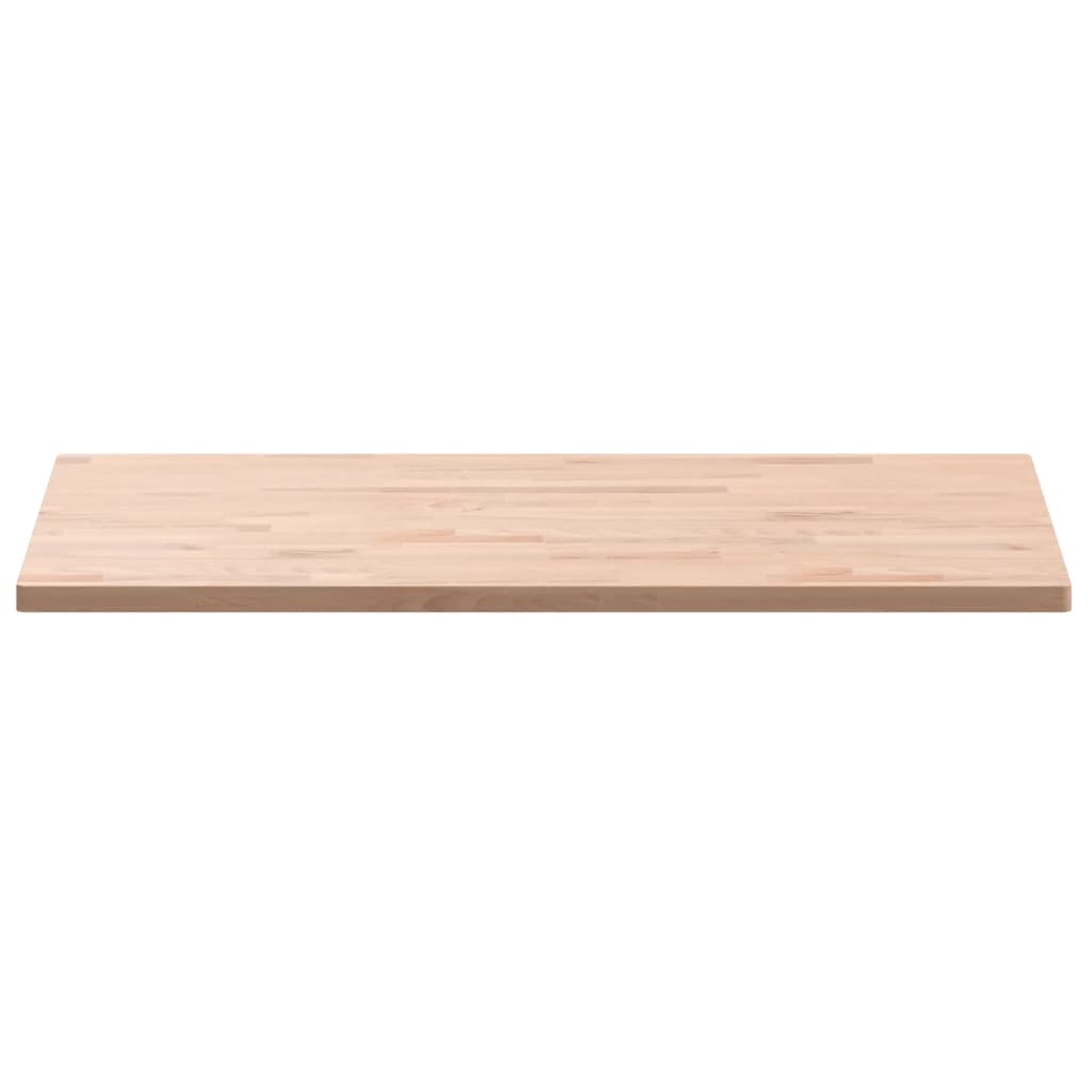 Table top 100x60x2.5cm rectangular solid beech wood