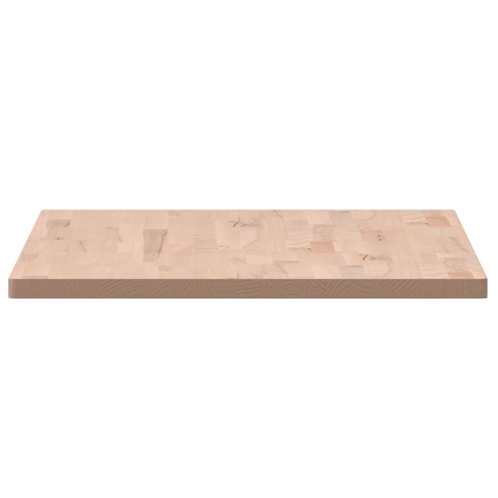 Table top 100x60x2.5cm rectangular solid beech wood