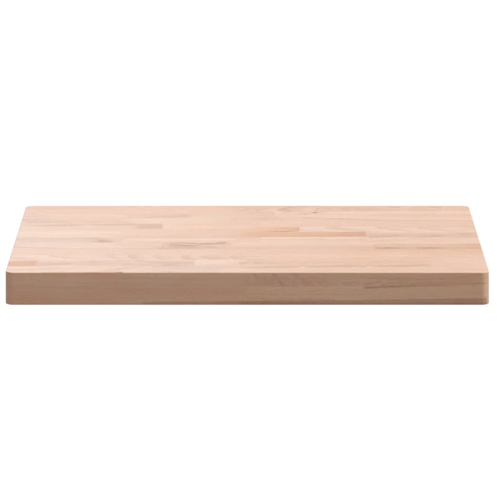 Table top 60x40x4 cm rectangular solid beech wood