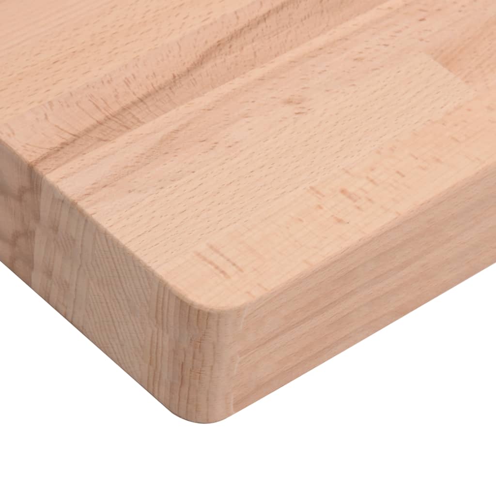 Table top 60x40x4 cm rectangular solid beech wood