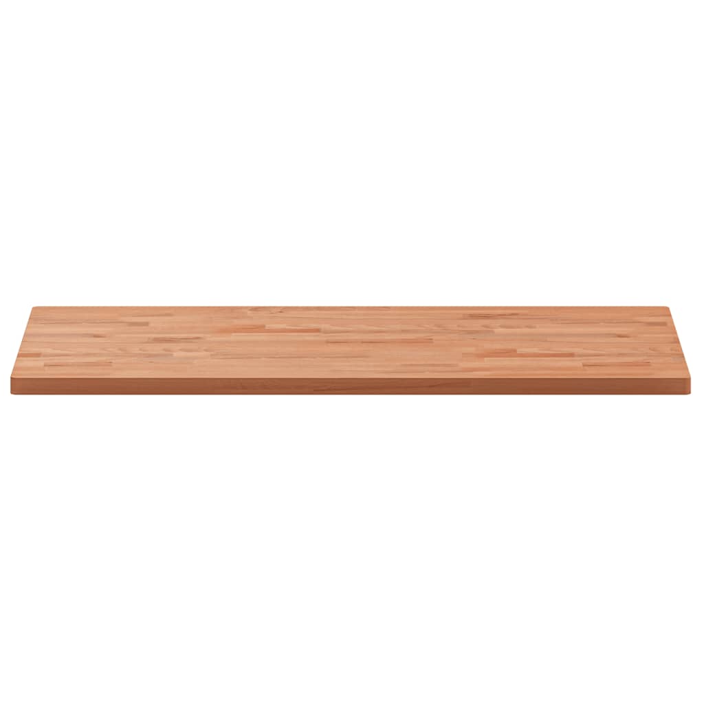 Table top 100x50x2.5cm rectangular solid beech wood