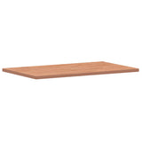 Table top 100x60x2.5cm rectangular solid beech wood