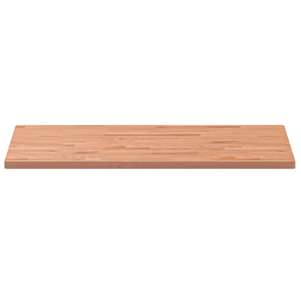 Table top 100x60x2.5cm rectangular solid beech wood