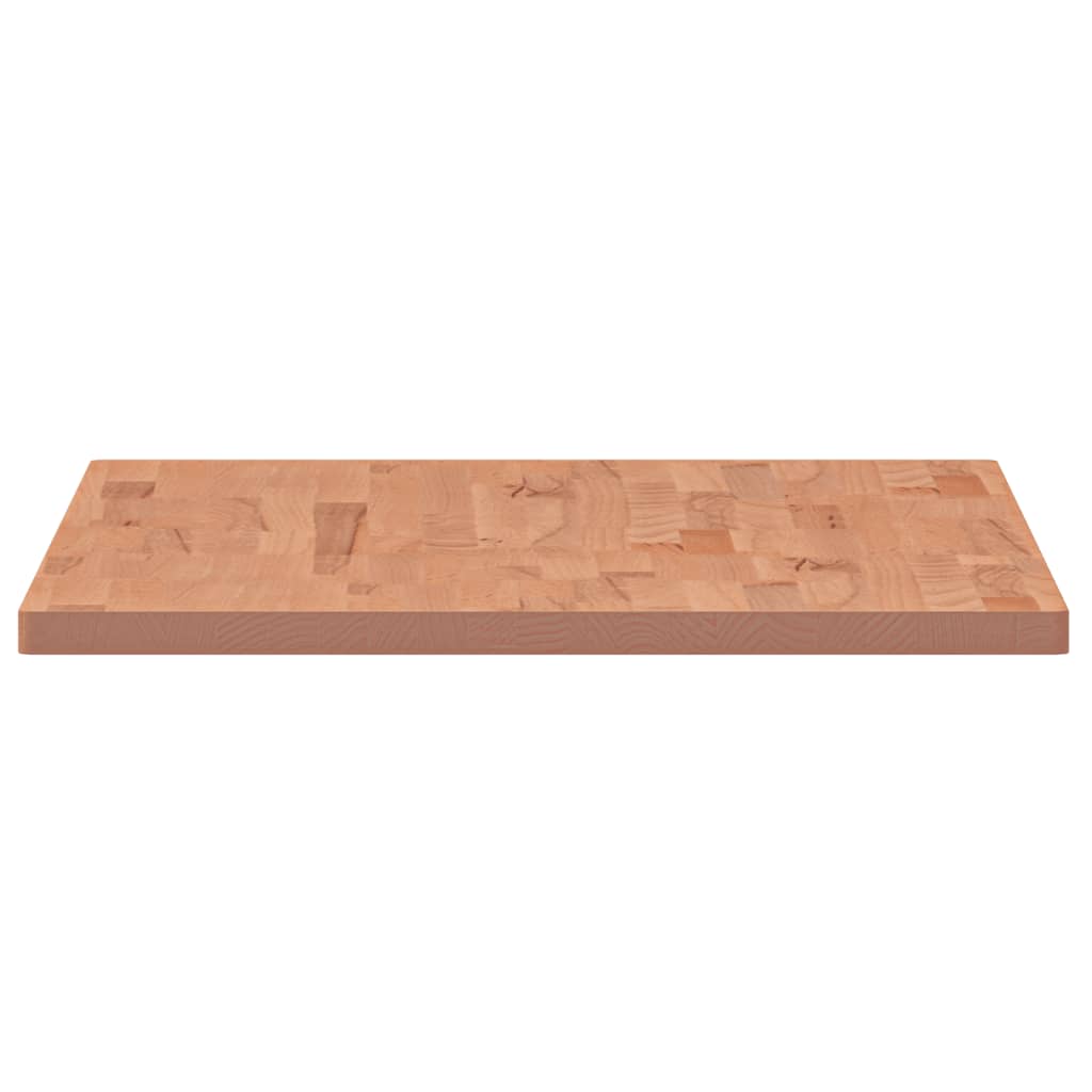 Table top 100x60x2.5cm rectangular solid beech wood