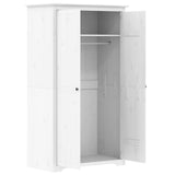 Garde-robe BODO blanc 99x53,5x173 cm bois massif de pin