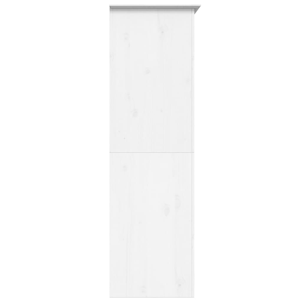 Garde-robe BODO blanc 99x53,5x173 cm bois massif de pin