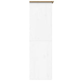 Garde-robe BODO blanc marron 99x53,5x173 cm bois massif de pin