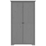 Garde-robe BODO gris 99x53,5x173 cm bois massif de pin