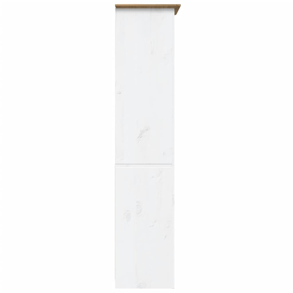 Bibliothèque BODO marron 82x40x173 cm bois pin massif 5 niveaux