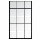 Miroirs muraux 2 pcs noir 100x60 cm métal