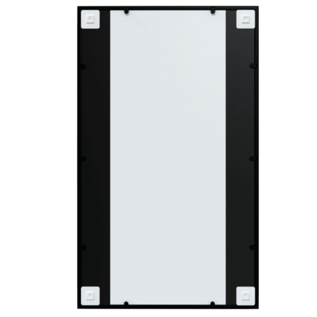 Wall mirrors 4 pcs black 100x60 cm metal