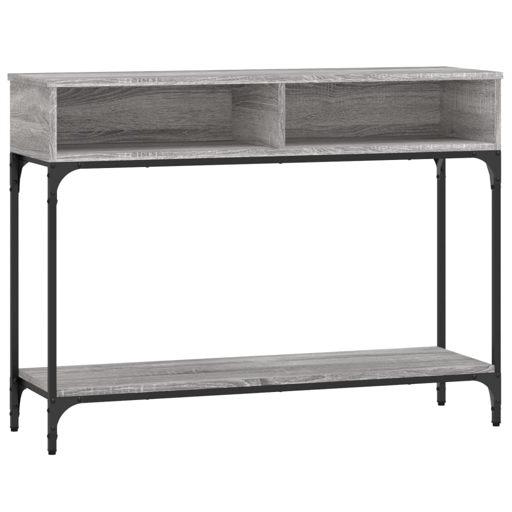 Console table sonoma gray 100x30.5x75 cm engineered wood