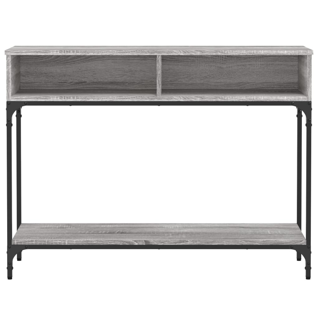 Console table sonoma gray 100x30.5x75 cm engineered wood