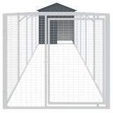 Dog house with anthracite roof galvanized steel