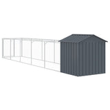 Dog house with anthracite roof galvanized steel