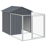 Dog house with anthracite roof galvanized steel