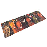 Tapis de cuisine lavable impression cuillère épices 60x180 cm