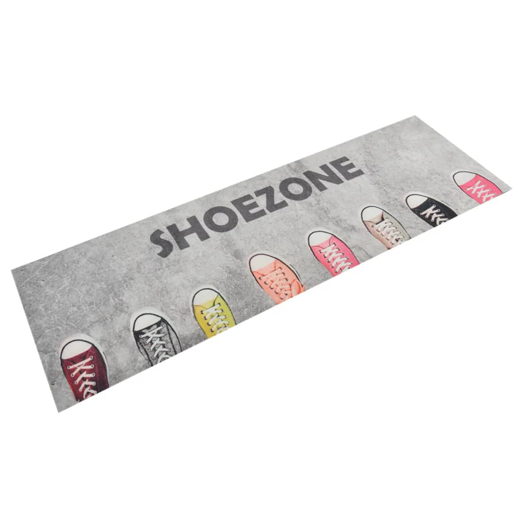 Tapis de cuisine lavable impression shoezone 60x180 cm velours