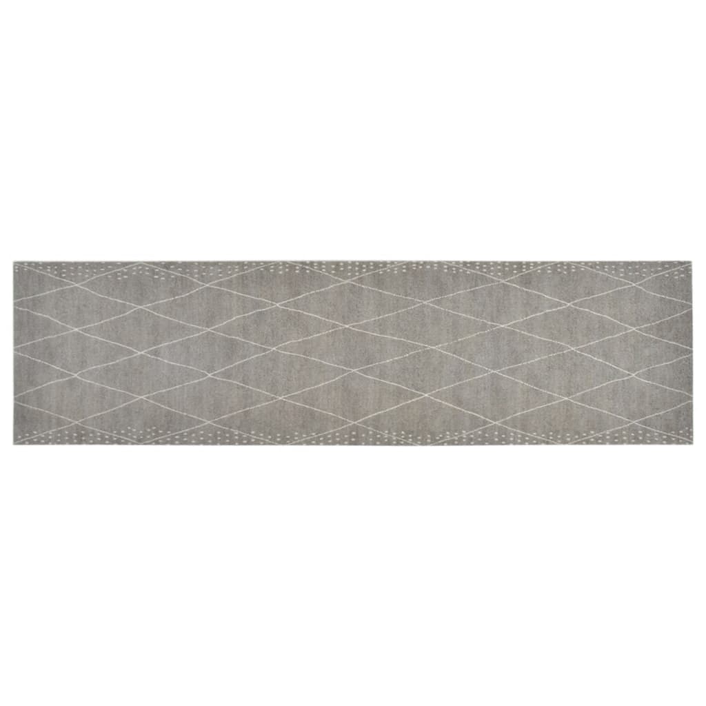 Tapis de cuisine lavable impression losange 45x150 cm velours