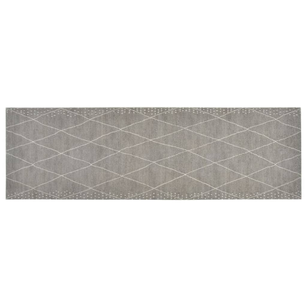 Tapis de cuisine lavable impression losange 60x180 cm velours