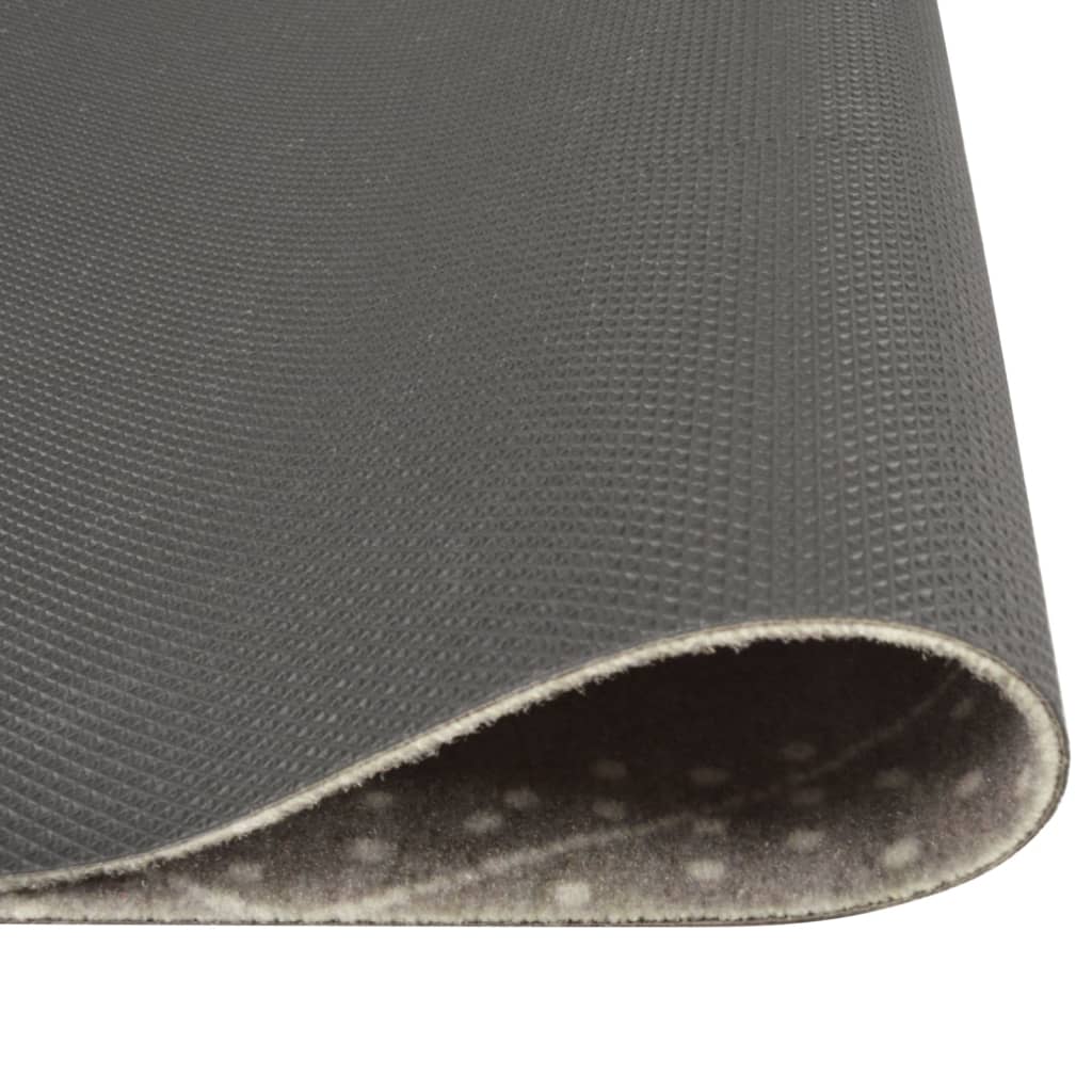 Tapis de cuisine lavable impression losange 60x300 cm velours