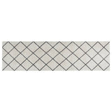 Tapis de cuisine lavable impression carrée 45x150 cm velours