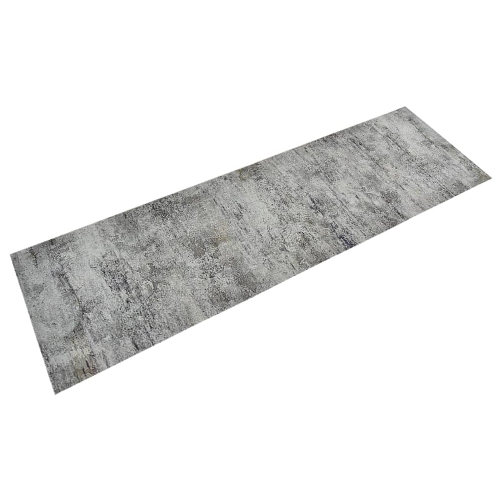 Tapis de cuisine lavable impression béton 60x180 cm velours