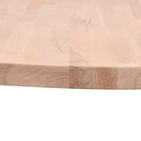 Table top Ø30x1.5 cm round solid beech wood