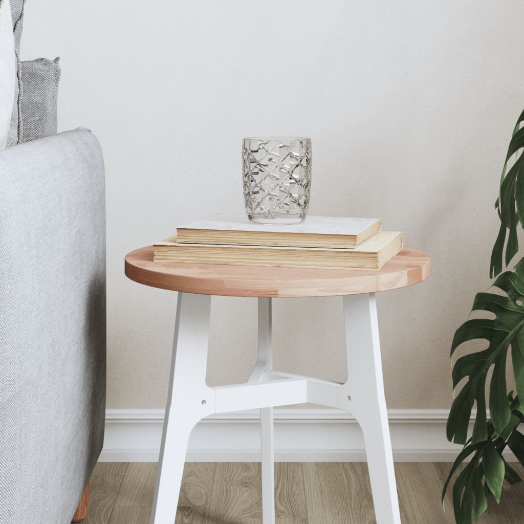 Table top Ø30x1.5 cm round solid beech wood