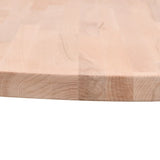 Table top Ø50x1.5 cm round solid beech wood