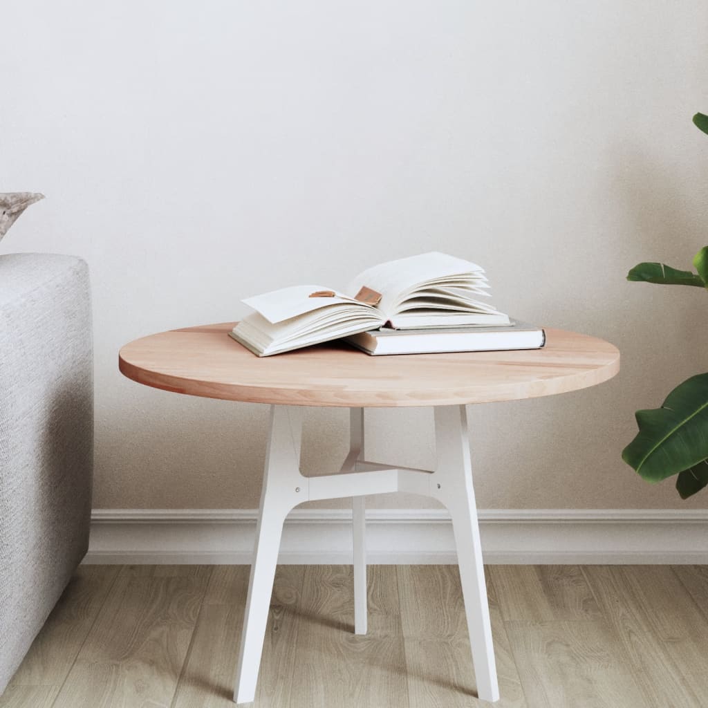 Table top Ø50x1.5 cm round solid beech wood