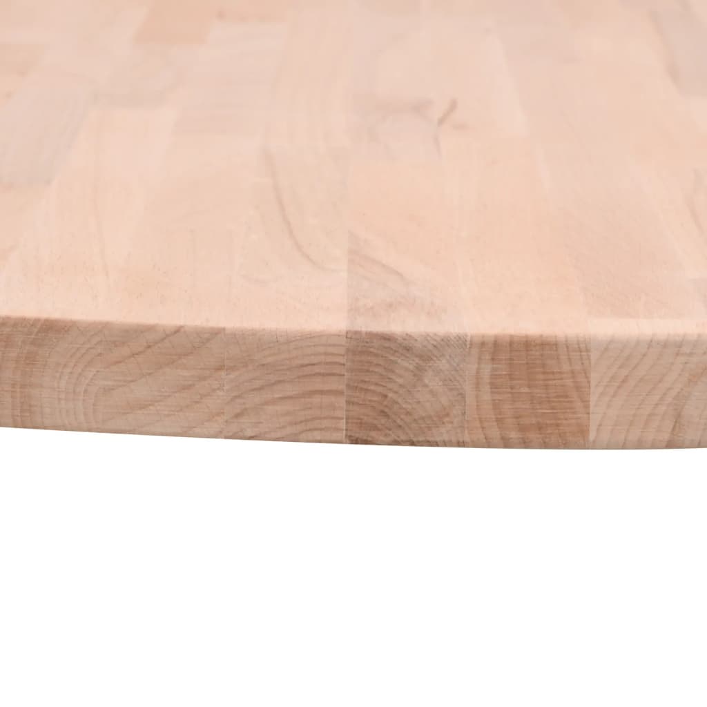 Table top Ø70x1.5 cm round solid beech wood