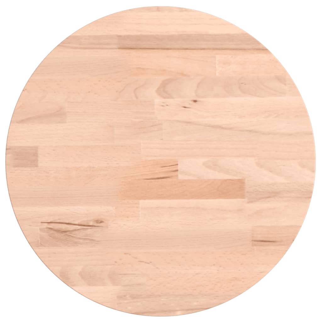 Table top Ø30x2.5 cm round solid beech wood