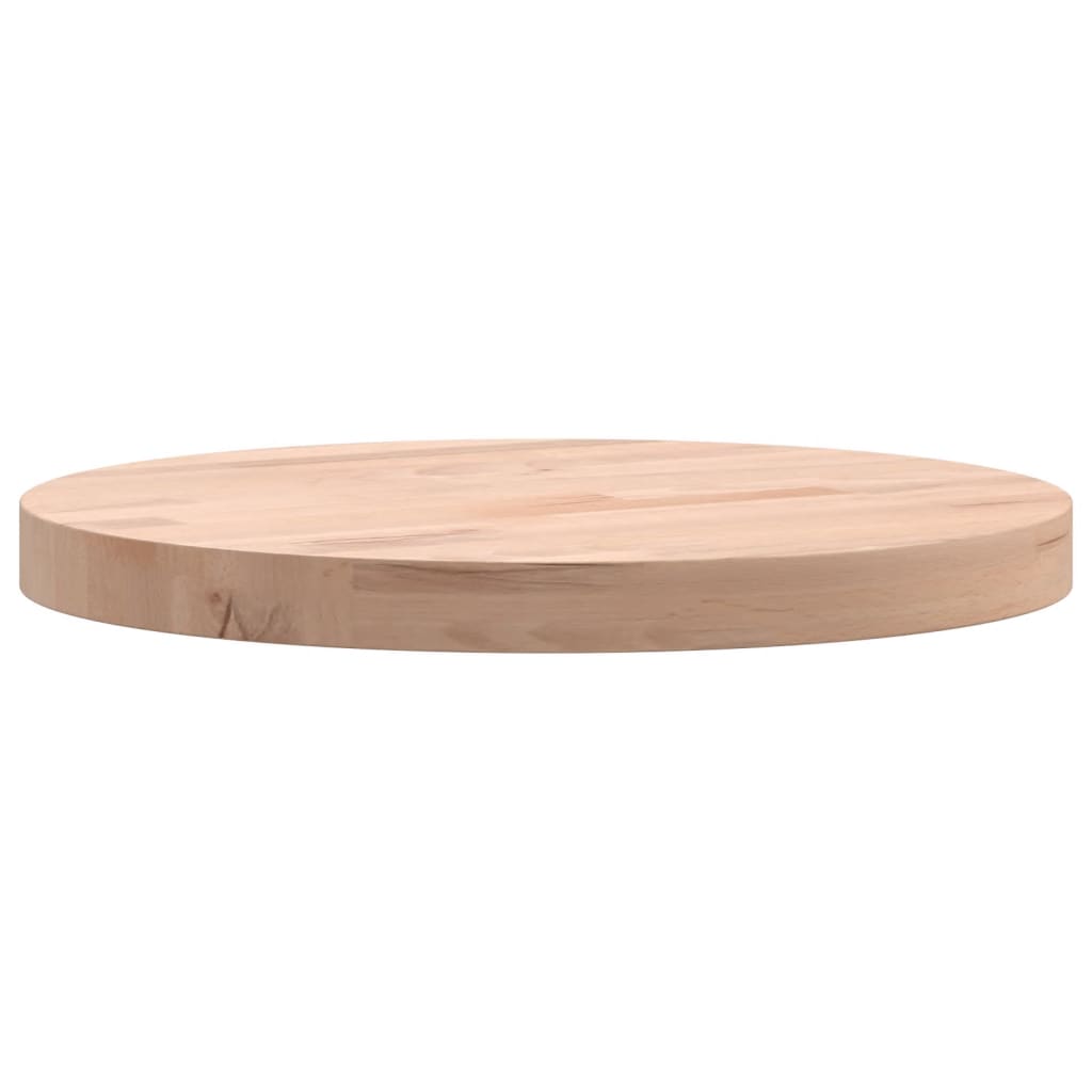 Table top Ø30x2.5 cm round solid beech wood