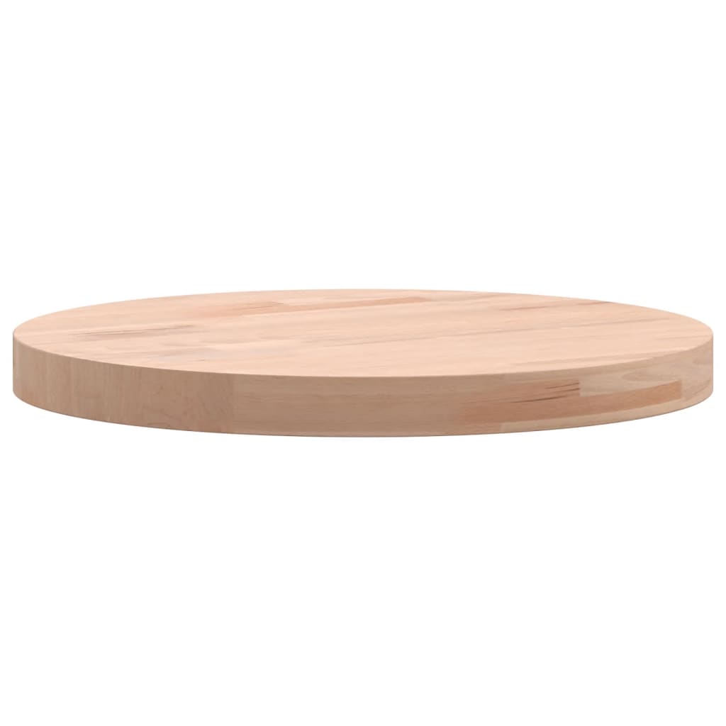 Table top Ø30x2.5 cm round solid beech wood