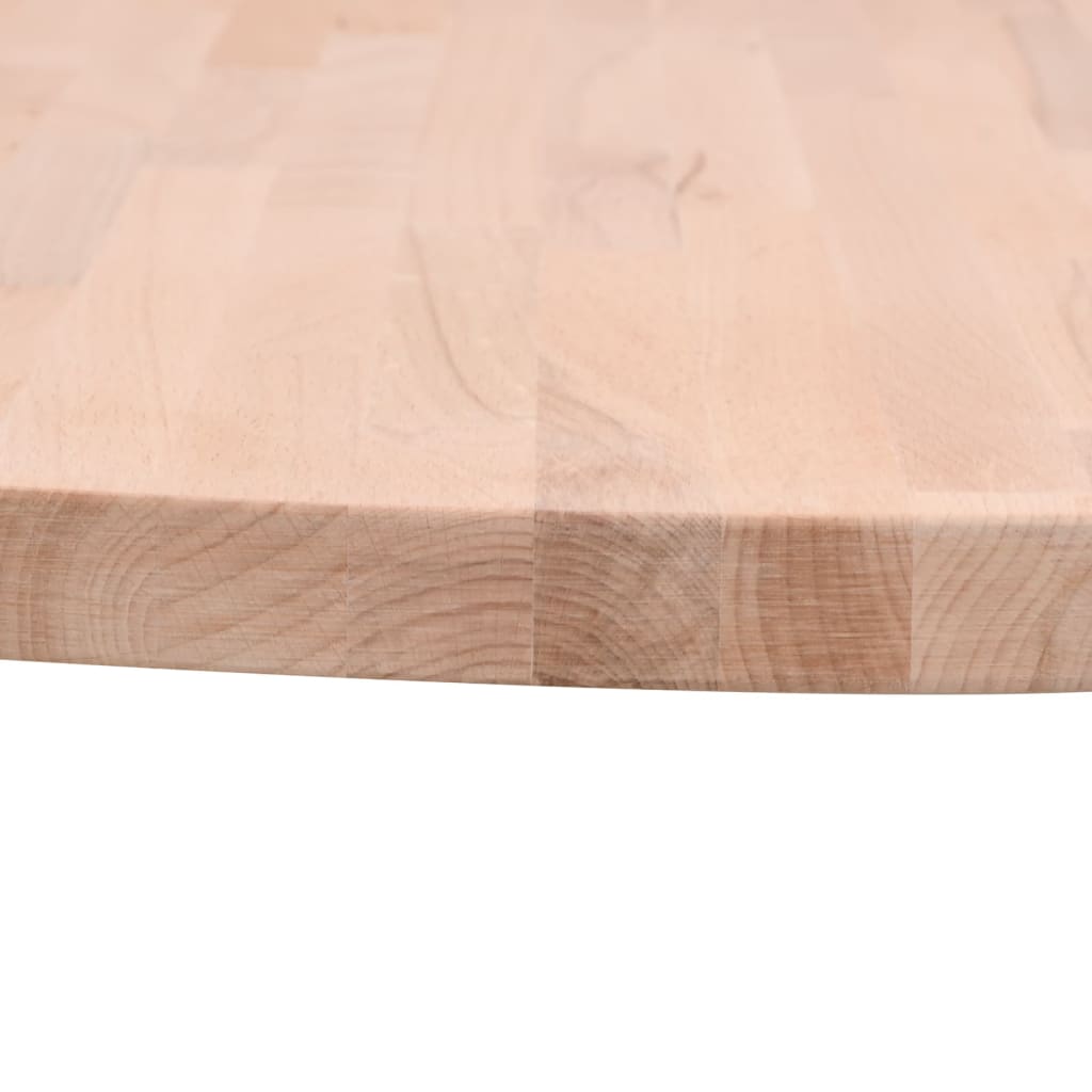 Dessus de table Ø40x2,5 cm rond bois massif de hêtre