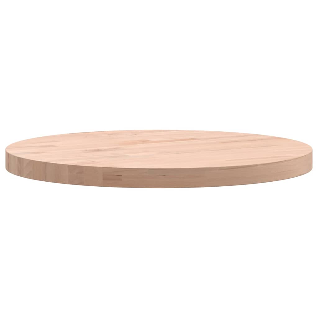 Dessus de table Ø40x2,5 cm rond bois massif de hêtre