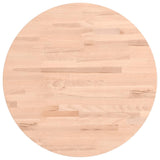 Table top Ø50x2.5 cm round solid beech wood