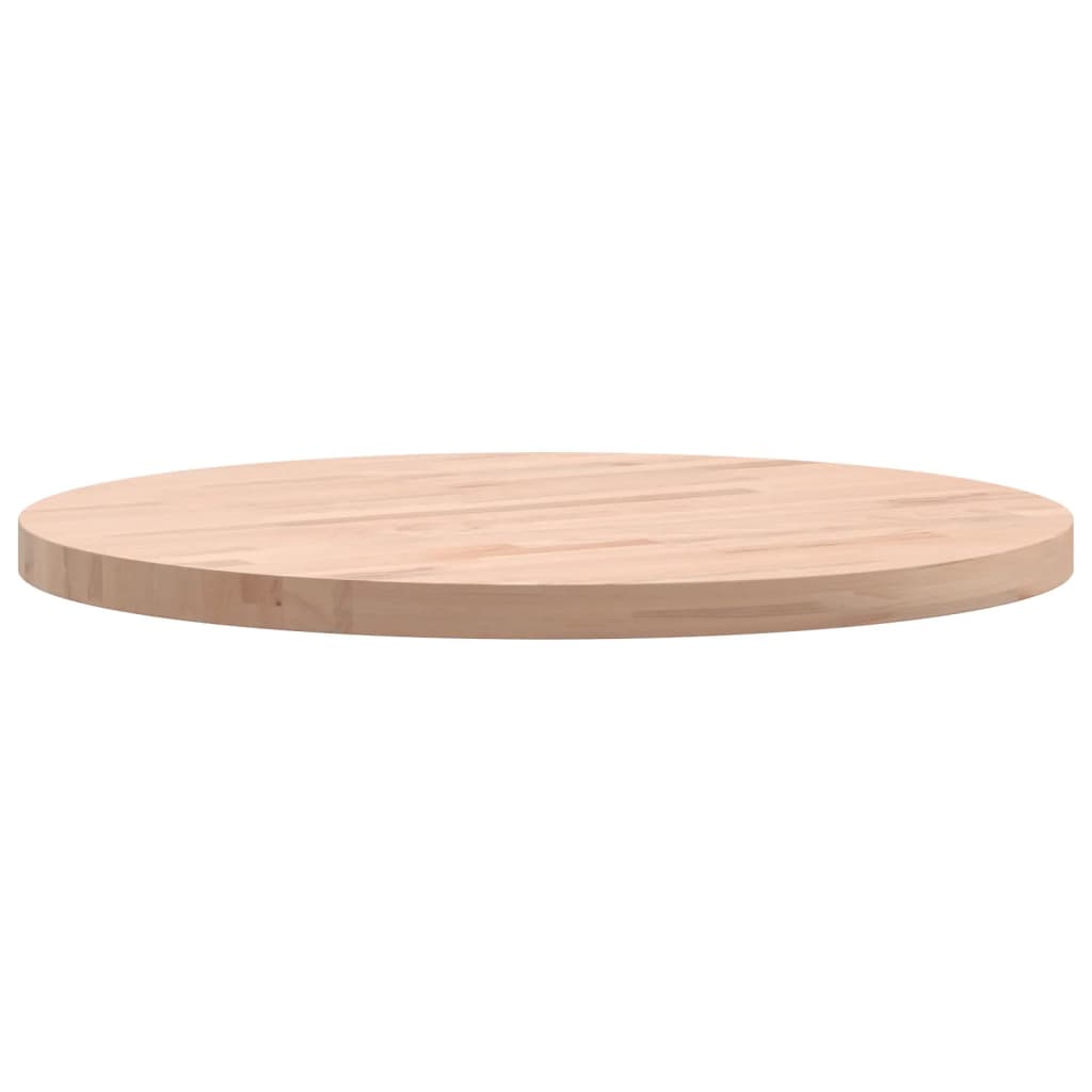 Table top Ø50x2.5 cm round solid beech wood