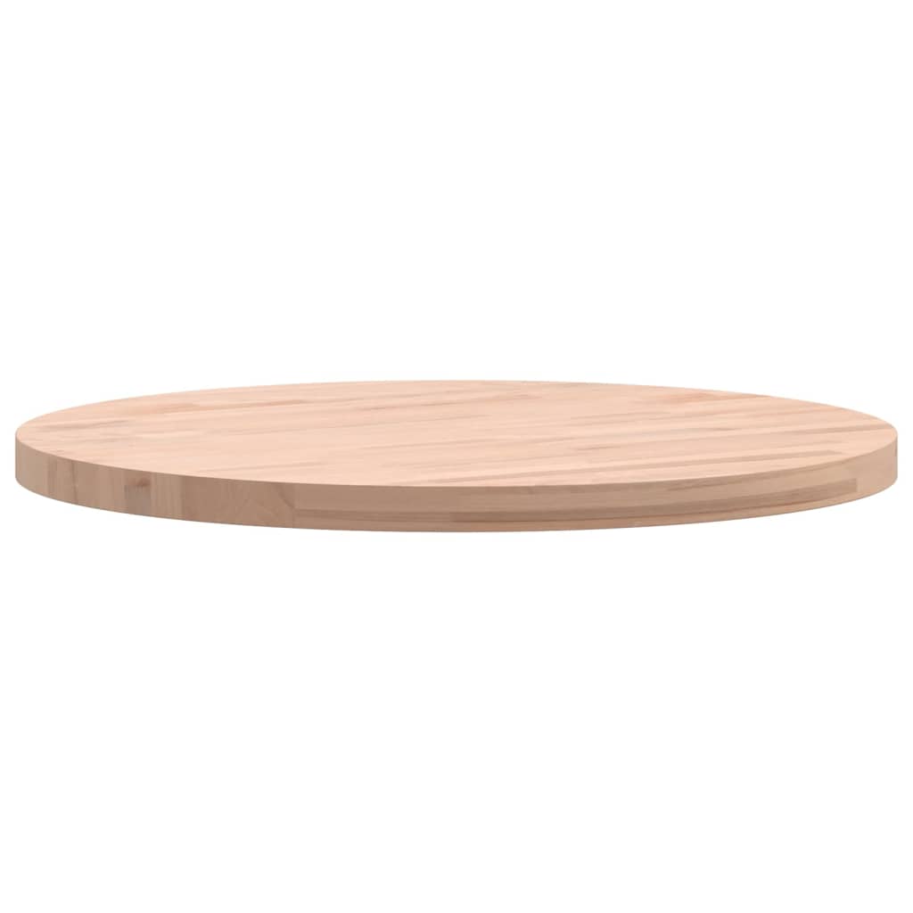 Table top Ø50x2.5 cm round solid beech wood