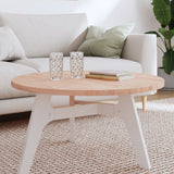 Table top Ø80x2.5 cm round solid beech wood