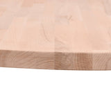 Dessus de table Ø90x2,5 cm rond bois massif de hêtre