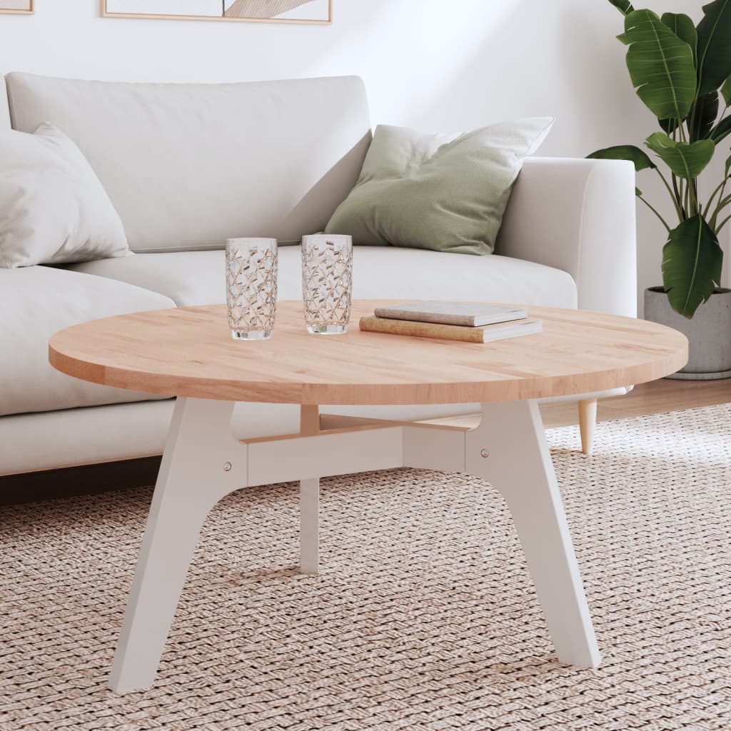 Dessus de table Ø90x2,5 cm rond bois massif de hêtre