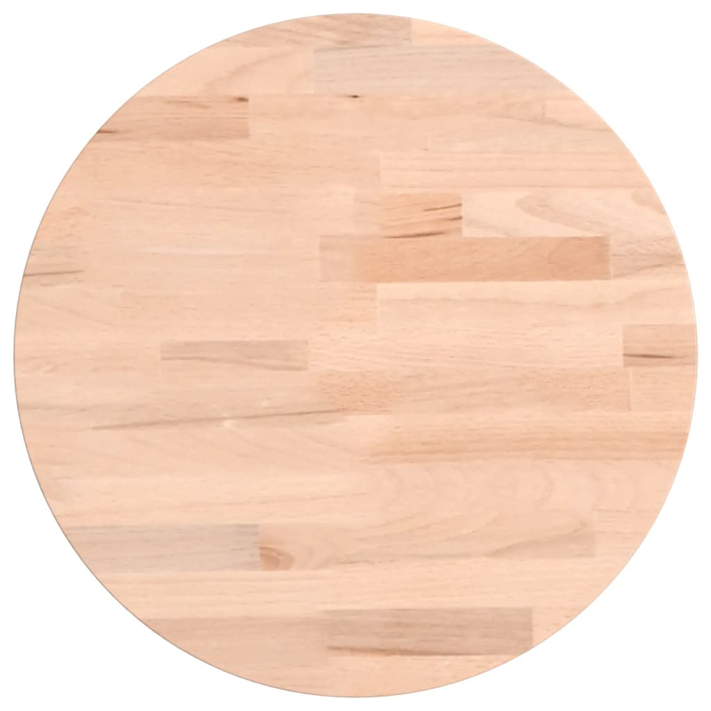 Table top Ø30x4 cm round solid beech wood