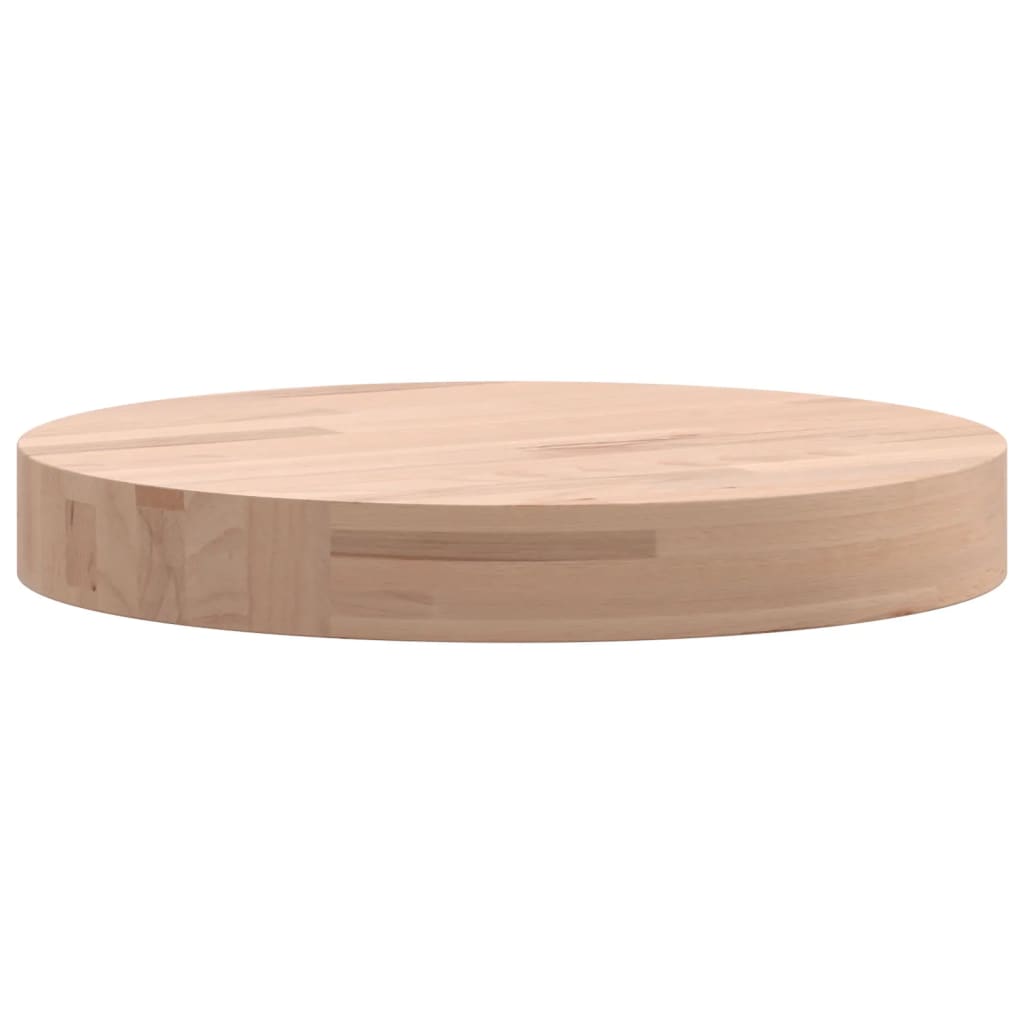 Table top Ø30x4 cm round solid beech wood