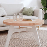 Table top Ø80x4 cm round solid beech wood